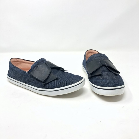 kate spade Shoes - KATE SPADE Indigo Denim DELISE TOO Black Bow 8